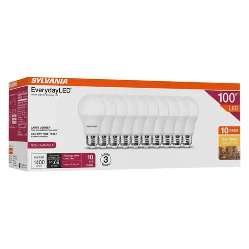 LED BULB A19 3YR 2700K SW 100W - pack of 10 LED BULB A19 3YR 2700K SW 100W - pack of 10