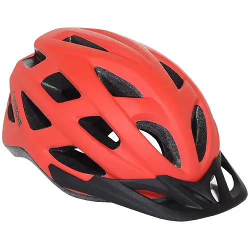 Multi-Sport Helmet, Adjustable Retention Dial Headgear, 22 to 24-1/2 in, Red
