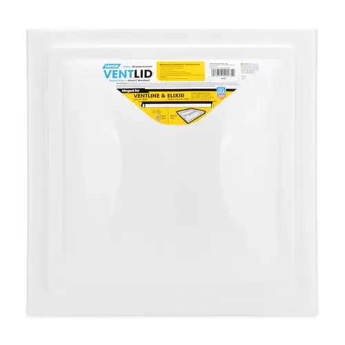Vent Lid, Polypropylene, White