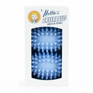 Nellie's NDB-E BLUE Nellie's NDB-E Fabric Softener Dryer Ball, TPR, Blue, 2-Pack