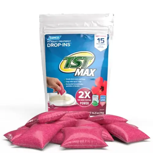 TST Max Hibiscus Breeze RV Toilet Treatment Drop-Ins (15-Pack) TST Max Hibiscus Breeze RV Toilet Treatment Drop-Ins (15-Pack)