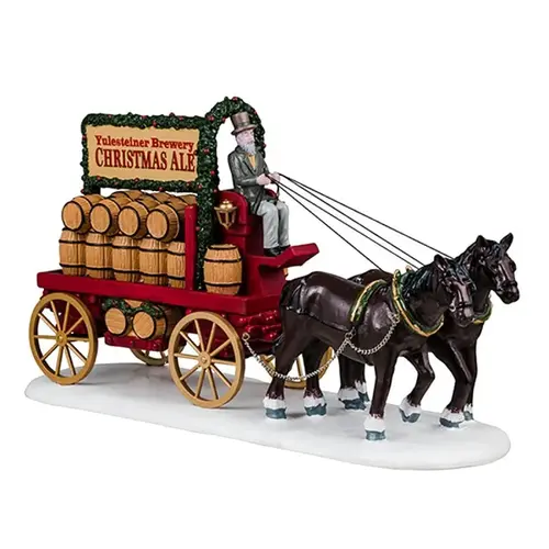 Christmas Ale Delivery, Caddington Village, Resin - pack of 6 Christmas Ale Delivery, Caddington Village, Resin - pack of 6