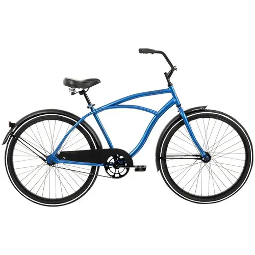 Cruiser Bicycle, Men's, 12+, Steel Frame, Coaster Brake, 26 in Dia Wheel, Blue Cruiser Bicycle, Men's, 12+, Steel Frame, Coaster Brake, 26 in Dia Wheel, Blue