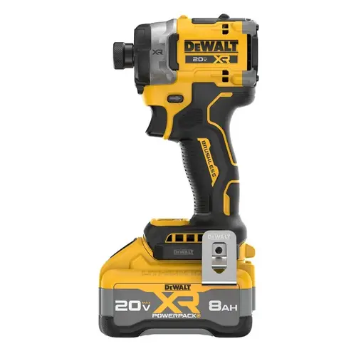 XR Series Impact Driver Kit, Battery Included, 20 V, 8 Ah, 1/4 in Drive, Hex Drive, 3800 rpm Speed