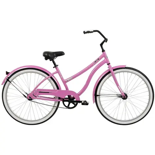 Cruiser Bicycle, Ladies, 12+, Aluminum Frame, Coaster Brake, 26 in Dia Wheel, Pink Cruiser Bicycle, Ladies, 12+, Aluminum Frame, Coaster Brake, 26 in Dia Wheel, Pink