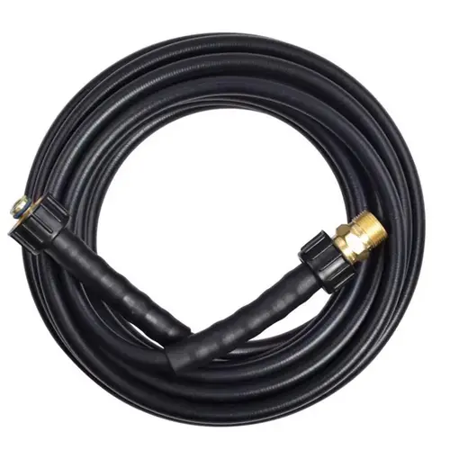 Pressure Washer Hose 1/4" D X 25 ft. L M22 Replacement 3200 psi Black