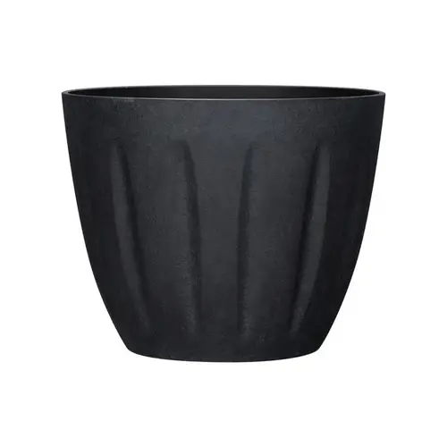 Planter 9.6" H X 12" W X 12" D X 12" D Polyresin Spritzer Black Black Planter 9.6" H X 12" W X 12" D X 12" D Polyresin Spritzer Black Black
