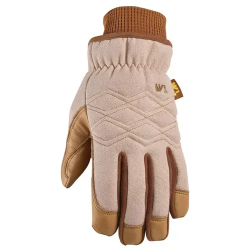Work Gloves HydraHyde Women's Indoor/Outdoor Canvas Brown M Brown Pair Work Gloves HydraHyde Women's Indoor/Outdoor Canvas Brown M Brown Pair