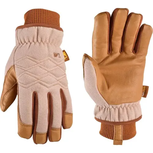 Work Gloves HydraHyde Women's Indoor/Outdoor Canvas Brown L Brown Pair Work Gloves HydraHyde Women's Indoor/Outdoor Canvas Brown L Brown Pair