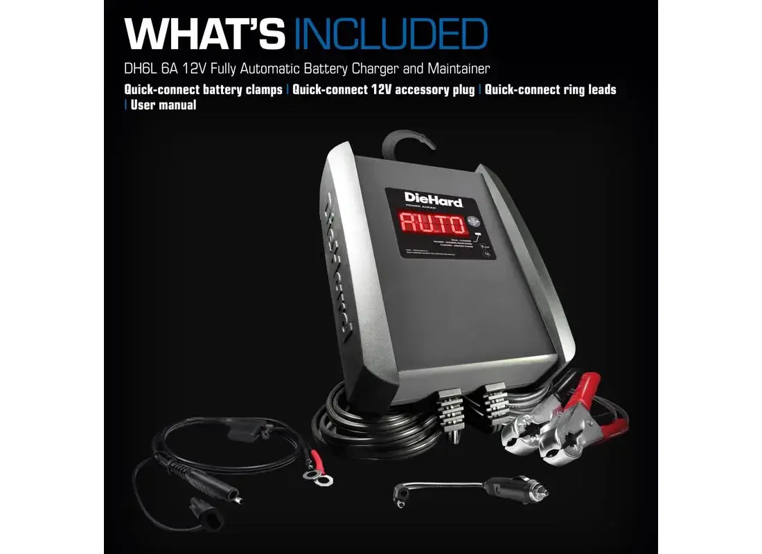 DieHard® DH-6A Fully Automatic Microprocessor Controlled Battery Charger, 12V/6V - View #9