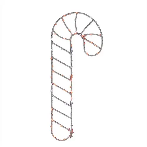 Hanging Decor LED Red/White Candy Cane Silhouette 15" Hanging Decor LED Red/White Candy Cane Silhouette 15"