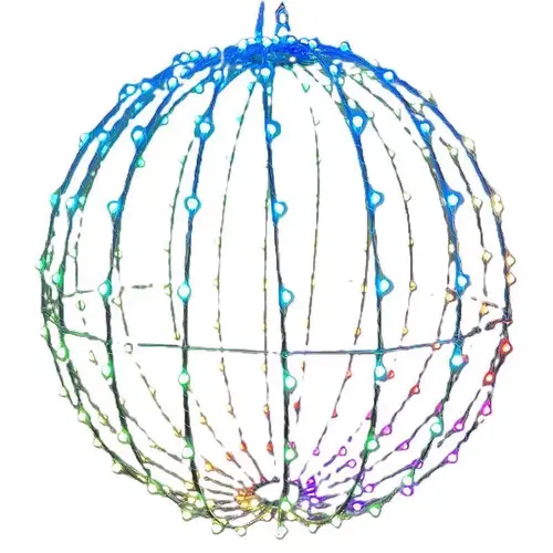 Hanging Decor Platinum LED RGBW Foldable Sphere 12" Hanging Decor Platinum LED RGBW Foldable Sphere 12"