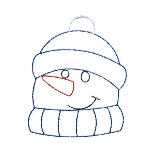 Hanging Decor LED Snowman Silhouette 15" - pack of 8 Hanging Decor LED Snowman Silhouette 15" - pack of 8