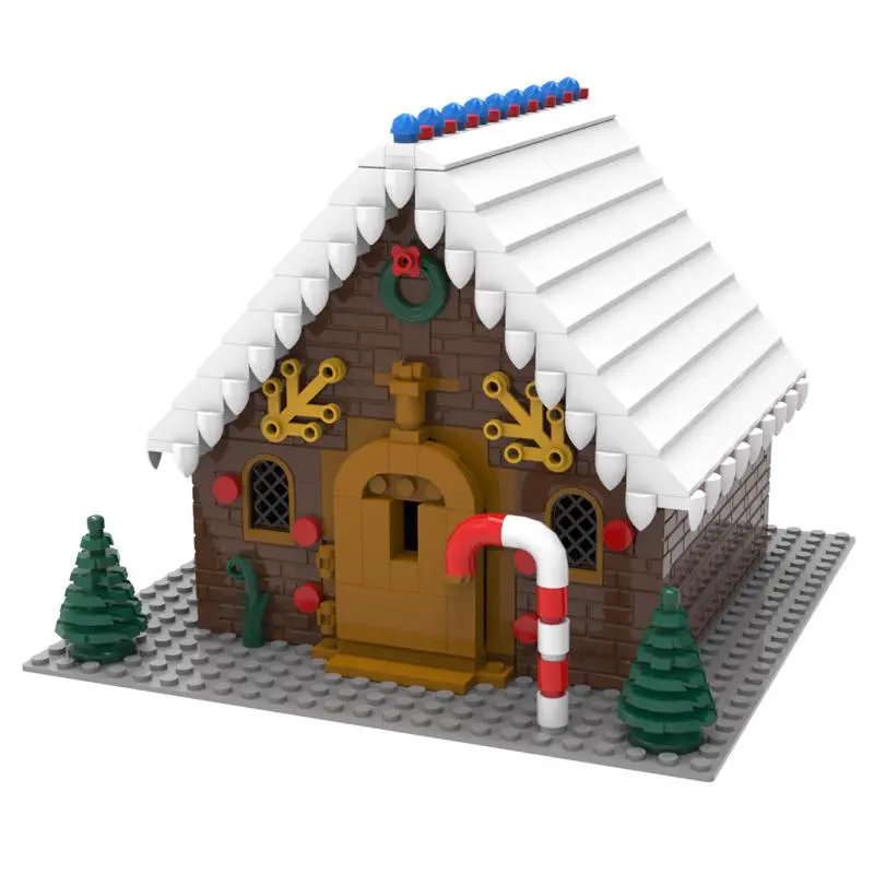 NovaBrix Block Set Gingerbread House Multicolored 463 pc Multicolored EMJ1003