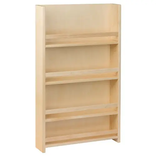 Door Mount Spice Rack, Trimmable Maple 15" Width: 15" Prefinished Door Mount Spice Rack, Trimmable Maple 15" Width: 15" Prefinished
