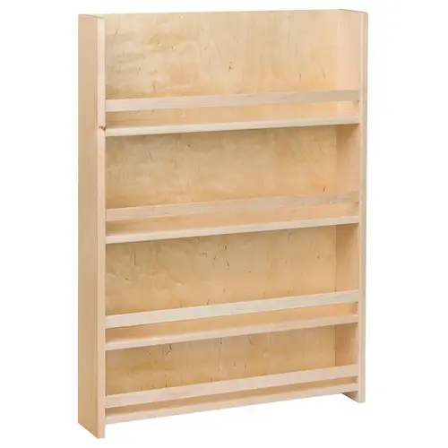 Door Mount Spice Rack, Trimmable Maple 18" Width: 18" Prefinished Door Mount Spice Rack, Trimmable Maple 18" Width: 18" Prefinished