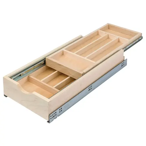 Double Cutlery Drawer, Maple DTIER11PF 11 7/8" for silverware, 11 7/8" width Double Cutlery Drawer, Maple DTIER11PF 11 7/8" for silverware, 11 7/8" width