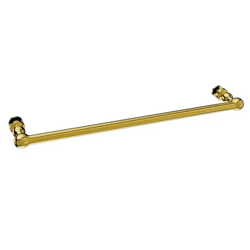 24 Inches Center To Center Colonial Series Towel Bar Single Mount Polished Brass