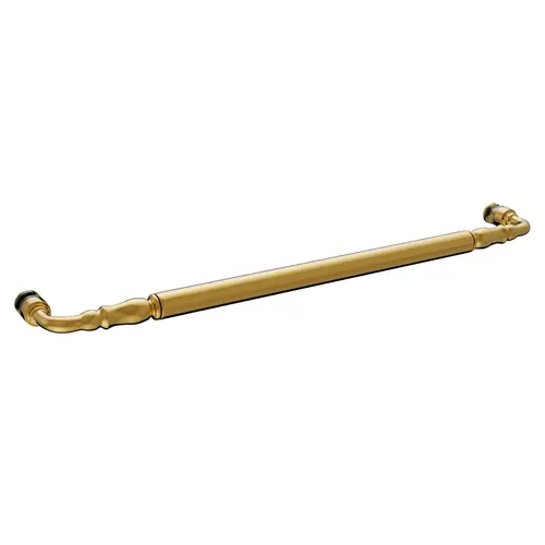 27 Inches Center To Center Traditional Series Victorian Style Towel Bar Single Mount Lifetime Brass