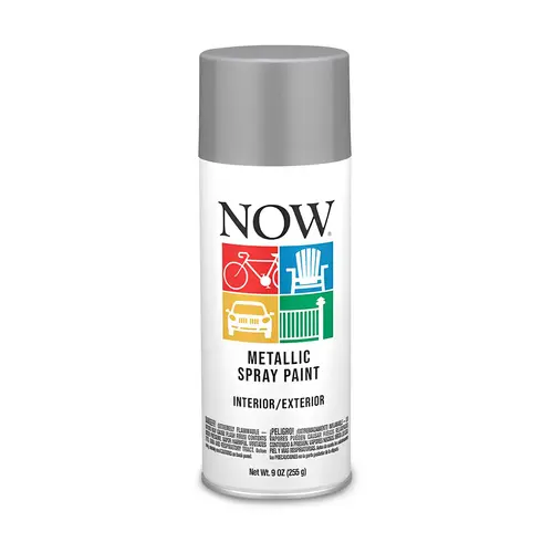 Krylon Now Spray Enamel 9 oz - Aluminum
