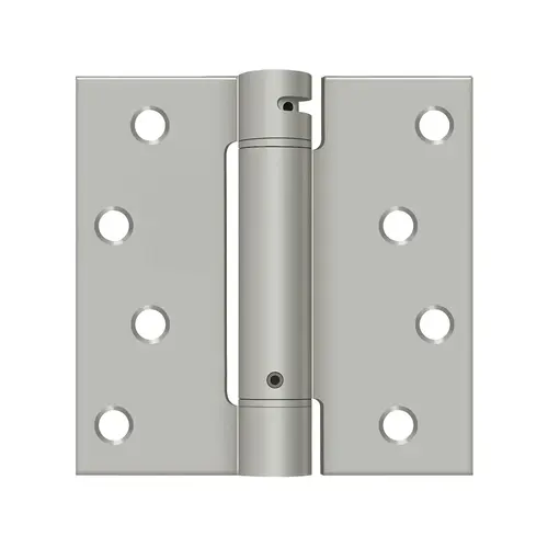 DSH44 Single Action Spring Hinge 4" x 4" Square Corner, Steel, UL Listed Brushed Nickel DSH44 Single Action Spring Hinge 4" x 4" Square Corner, Steel, UL Listed Brushed Nickel