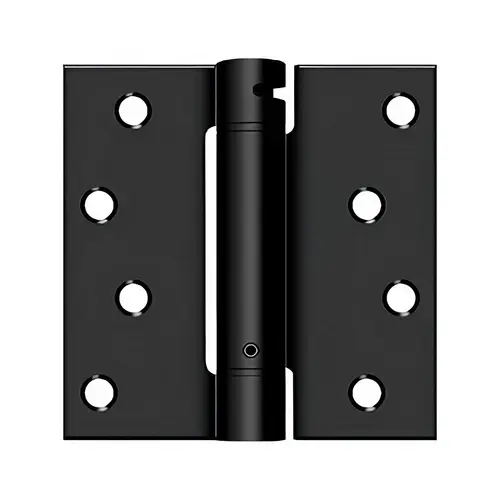 4" x 4" Spring Hinge, UL Listed in Paint Black
