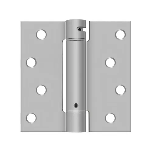 4" x 4" Spring Hinge, UL Listed in Brushed Stainless