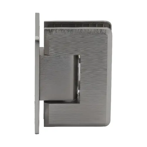 Brushed Nickel Wall Mount with Full Back Plate Adjustable Coronado Beveled Series Hinge Brushed Nickel Wall Mount with Full Back Plate Adjustable Coronado Beveled Series Hinge