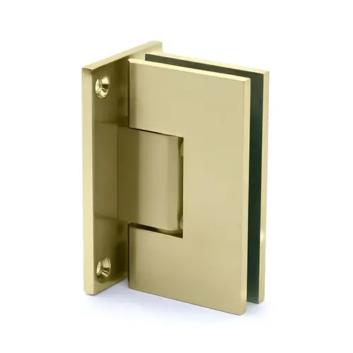 Wall to Glass Full Back Plate Hinge Brushed Bronze Wall to Glass Full Back Plate Hinge Brushed Bronze