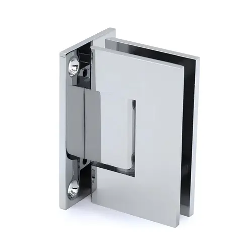 Wall to Glass Full Back Plate Hinge-Chrome Wall to Glass Full Back Plate Hinge-Chrome