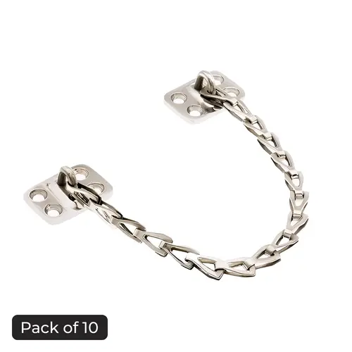 13-1/8" Length Transom Chain For Lock Satin Nickel - pack of 10