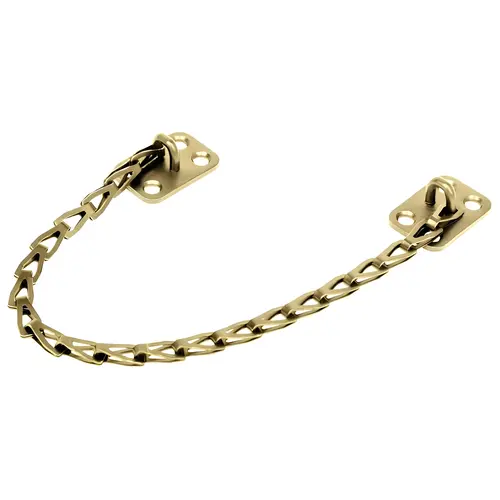 Transom Chain 12" Long, Steel Material, Residential Style, 12" Length, Polished Brass Finish, Mounting Hardware Included