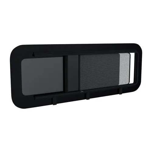 1016mm x 381mm Universal Fit Glass Bunk Window With Internal Screen Privacy Tinted