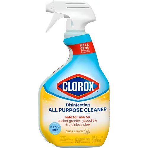 All-Purpose Disinfecting Cleaner Spray, Liquid Form, 32 Oz. Container Size, Lemon Scent, Trigger Spray Bottle Packaging All-Purpose Disinfecting Cleaner Spray, Liquid Form, 32 Oz. Container Size, Lemon Scent, Trigger Spray Bottle Packaging