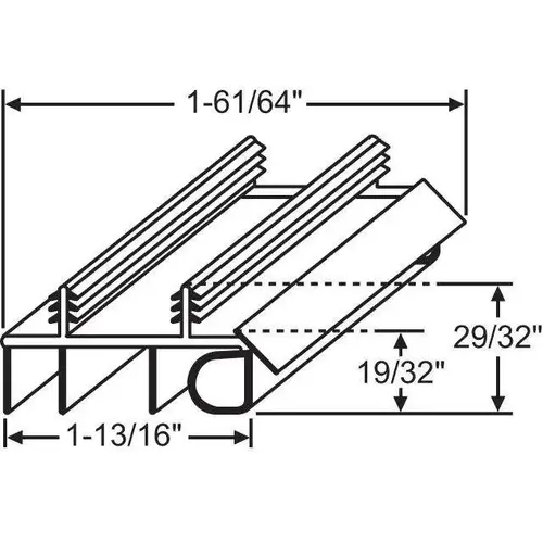 BRONZE DOOR SWEEP 34-17/32 MALTA PREMDOR THERMA TRU BRONZE DOOR SWEEP 34-17/32 MALTA PREMDOR THERMA TRU