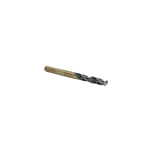 23/32" Reduced Shank HSS Black & Gold KFD Drill Bit 1/2 Shank 3-Flat Shank 23/32" Reduced Shank HSS Black & Gold KFD Drill Bit 1/2 Shank 3-Flat Shank