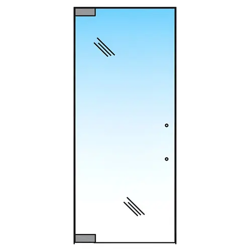 ALVA E1 - Standard Door - Standard Duty, NHO - Matte Black