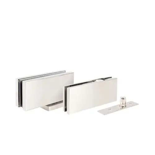 Alva Set Self-Closing PT20 PLUS Patch Fitting & Top Pivot - Standard Duty - HO90 - Brushed Stainless