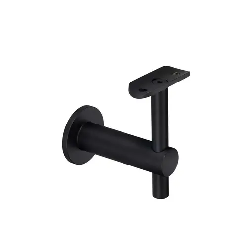Handrail Bracket Wall Mounted Fixed Saddle Adjustable Riser For 1.50" 1.66" 1.90" O/D Tube and Square Tube - Matte Black Handrail Bracket Wall Mounted Fixed Saddle Adjustable Riser For 1.50" 1.66" 1.90" O/D Tube and Square Tube - Matte Black