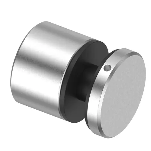 Standoff Round Non Adjustable 1 1/2" with 1" Projection 3/8-3/4" Glass - Brushed Stainless Standoff Round Non Adjustable 1 1/2" with 1" Projection 3/8-3/4" Glass - Brushed Stainless