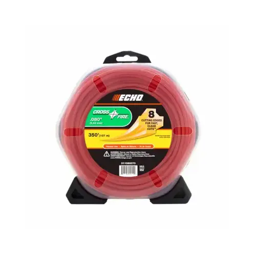 Cross-Fire String Trimmer Line, .080 In. x 350 Ft. Cross-Fire String Trimmer Line, .080 In. x 350 Ft.