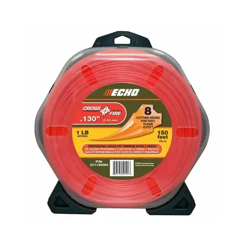 Cross-Fire String Trimmer Line, .130 In. x 150 Ft. Cross-Fire String Trimmer Line, .130 In. x 150 Ft.