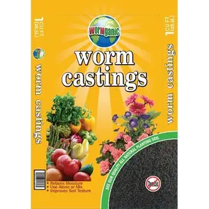 Silver Bait, LLC 13802006 WormGanic Worm Castings - 8 qt Bag