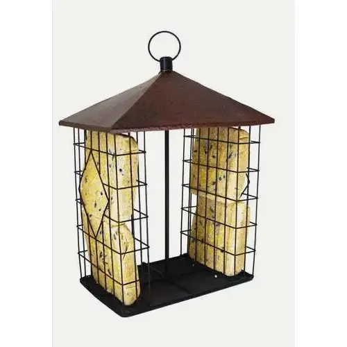 Wildlife Sciences Fly-Thru Suet Cake Feeder Antique Copper