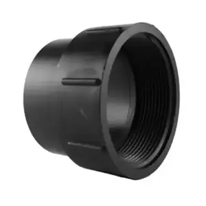 Charlotte Pipe 15935988 1-1/2 in ABS DWV Clean Out Body Adapter - Black