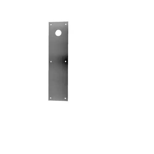 4" x 16" Push Plate Cut for Deadbolt Aluminum Finish 4" x 16" Push Plate Cut for Deadbolt Aluminum Finish