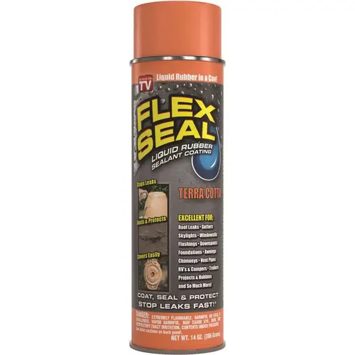 14 Oz. Spray Rubber Sealant, Terra Cotta 14 Oz. Spray Rubber Sealant, Terra Cotta