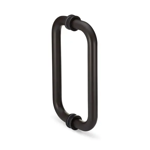 Oceana 8" c/c Back-to-Back Pull with Rosettes - Oil Rubbed Bronze Medium Oceana 8" c/c Back-to-Back Pull with Rosettes - Oil Rubbed Bronze Medium