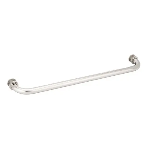 Oceana 24" c/c Single-Sided Towel Bar with Rosettes - Polished Nickel Oceana 24" c/c Single-Sided Towel Bar with Rosettes - Polished Nickel