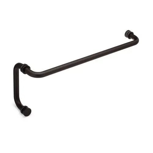 Oceana 18" c/c Towel Bar x 6" c/c Pull with Rosettes - Oil Rubbed Bronze Medium